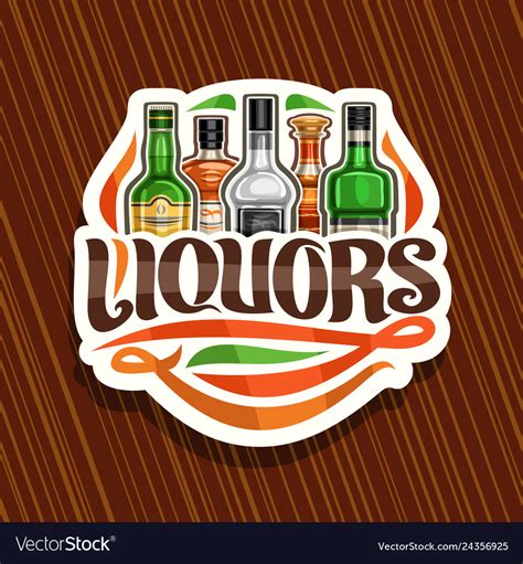 Logo for liquors Royalty Free Vector Image - VectorStock