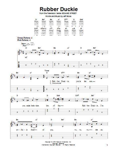 Rubber Duckie | Sheet Music Direct