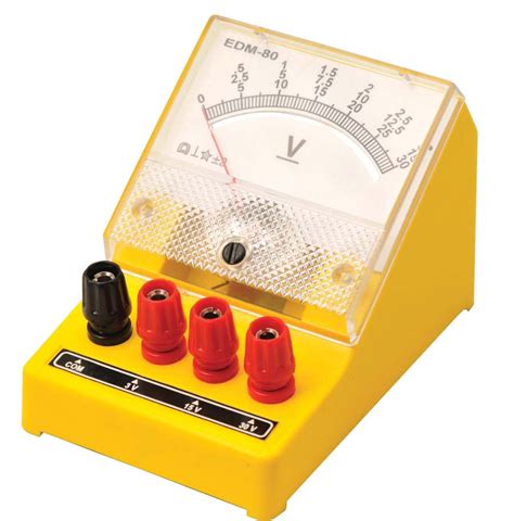 Moving Coil Voltmeter - 0-5V, 0-15V (Dual) — Eisco Labs