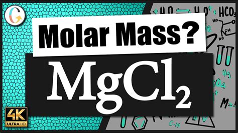 How to find the molar mass of MgCl2 (Magnesium Chloride) - YouTube