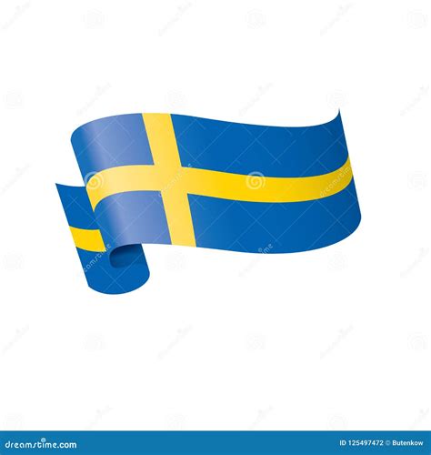 Sweden Flag, Vector Illustration On A White Background Stock Vector ...