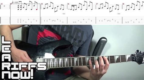 Poison Alice Cooper Guitar Intro Tab Lesson | Scrolling PDF - YouTube