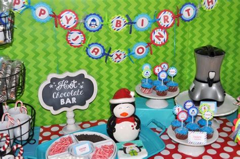 Penguin 1st Birthday Banner - Winter Onederland Birthday Party ...