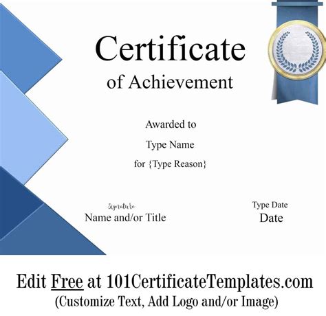 Free Printable Certificate of Achievement | Customize Online