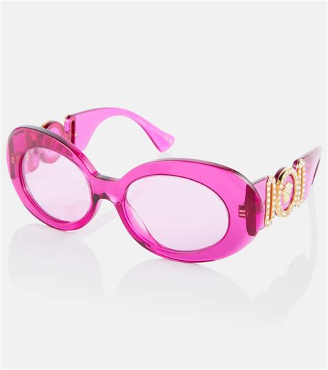 Versace - Embellished round sunglasses Versace