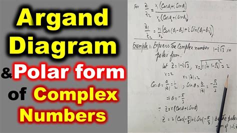 Argand Diagram and Polar Form of Complex Numbers | Examples and Exercies | Complex numbers ...