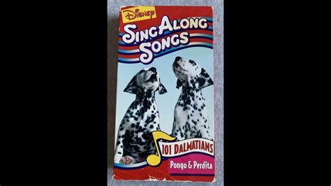 Disney Sing Along Songs VHS 101 Dalmatians Pongo Perdita - glwec.in