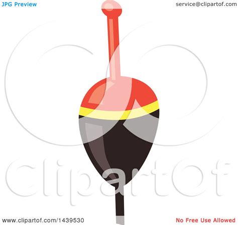 Clipart of a Fishing Bobber - Royalty Free Vector Illustration by ...