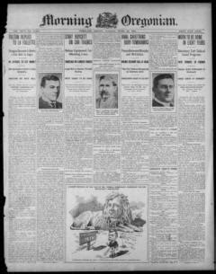 Morning Oregonian. (Portland, Or.) 1861-1937, April 30, 1907, Image 1 ...