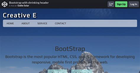 Beautiful and Unique Bootstrap Header Examples To Draw Inspirations From