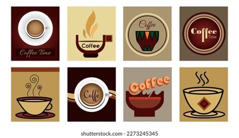 Vector Set Coffee Labels Template Packaging Stock Vector (Royalty Free ...