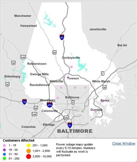 Bge Outage Map - Maps For You