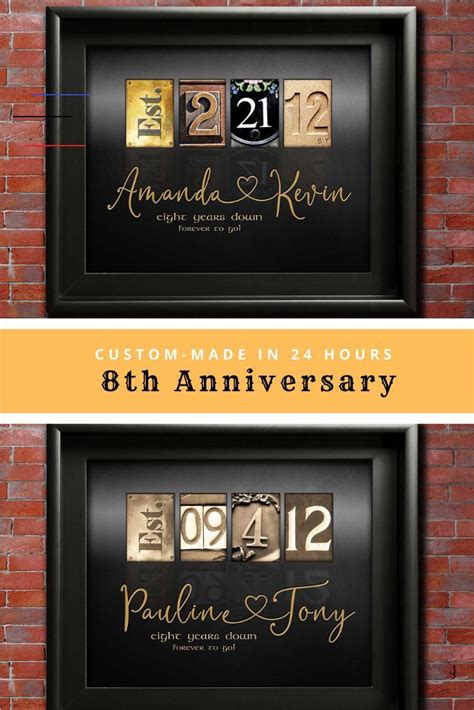 8th Anniversary Gift Ideas 8th Anniversary Gifts, Eight Wedding Anniversary Gift... #8… | Bronze ...