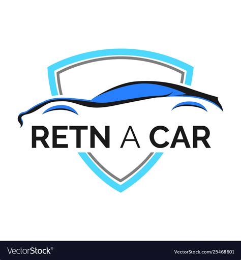 Logo for car rental and sales Royalty Free Vector Image