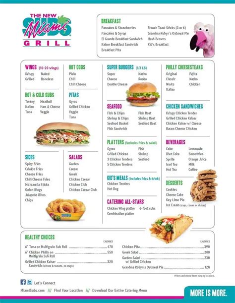 Miami Subs Grill Menu, Menu for Miami Subs Grill, Doral/Miami Springs ...