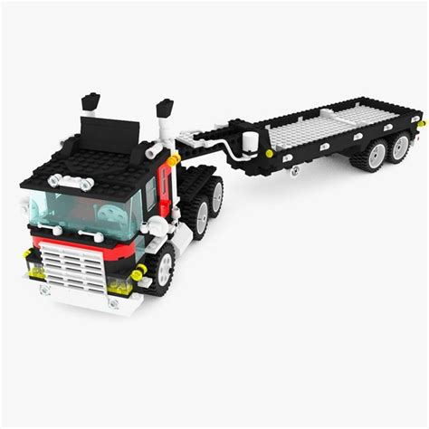 modèle 3D de remorque camion lego set 5590 - TurboSquid 725384