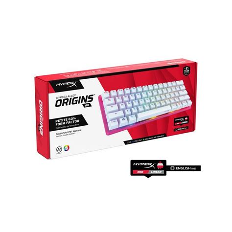 HyperX Alloy Origins 60 RGB Mechanical Gaming Keyboard - Pink