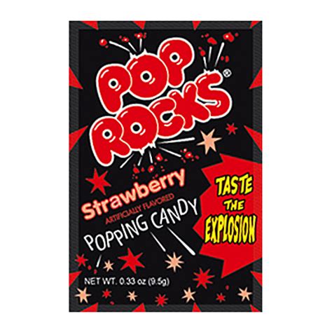 Pop Rocks Strawberry 9.5g | Poppin Candy