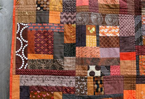 modern brown improv quilt Pattern Blocks, Quilt Patterns, Quilting Ideas, Scrap Quilts, Modern ...