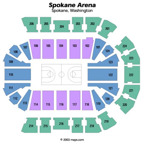 Spokane Arena Seating Chart Chiefs | Elcho Table