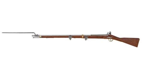 Militaria Non-Firing Replica British Brown Bess Musket With Bayonet ...