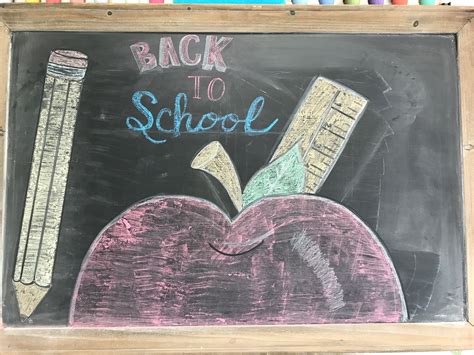 Back to school Chalkboard Art | School chalkboard art, Chalkboard art ...