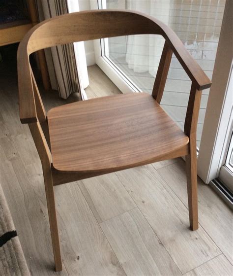 4 IKEA Stockholm walnut carver dining chairs | in Wymondham, Norfolk | Gumtree
