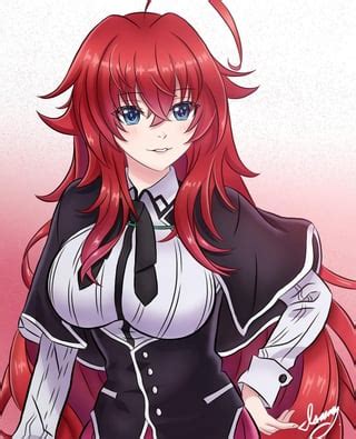 Rias Gremory Fan Art (done my me) : r/HighschoolDxD