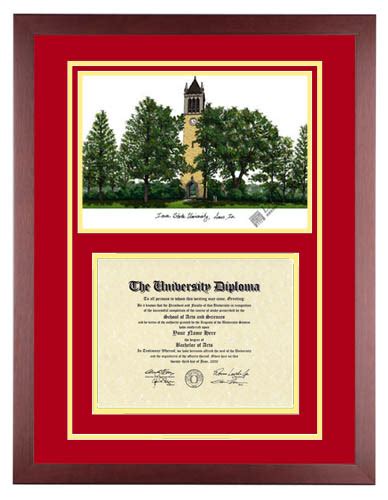 Iowa State University – ISU Cyclones - Diploma Artworks