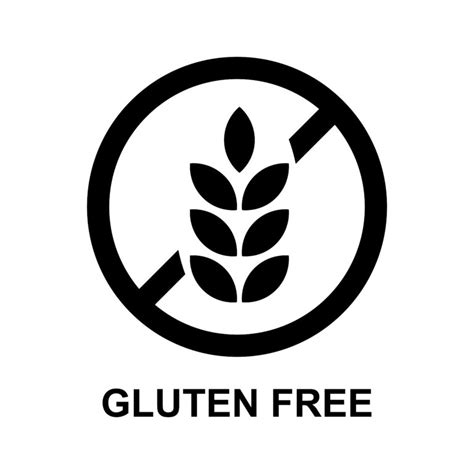 gluten free sign isolated vector - Tony's Meats & Market