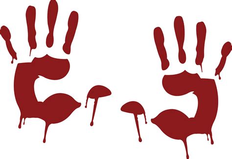 Bloody Handprint Svg Free