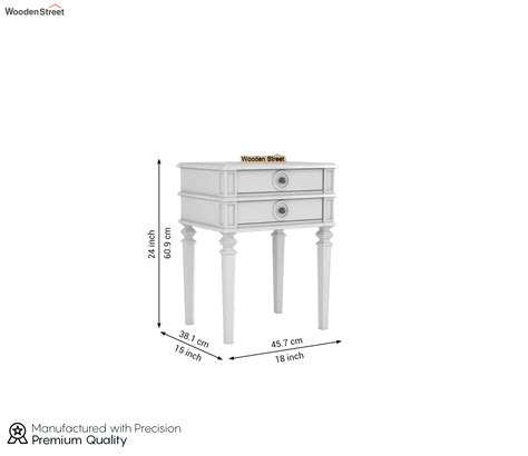 Buy Edward Mango Wood Side and End Table (White Finish) Online in India at Best Price - Modern ...