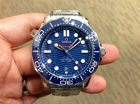 Brand New Omega Seamaster 300 Blue Wave Master Chronometer, Luxury, Watches on Carousell