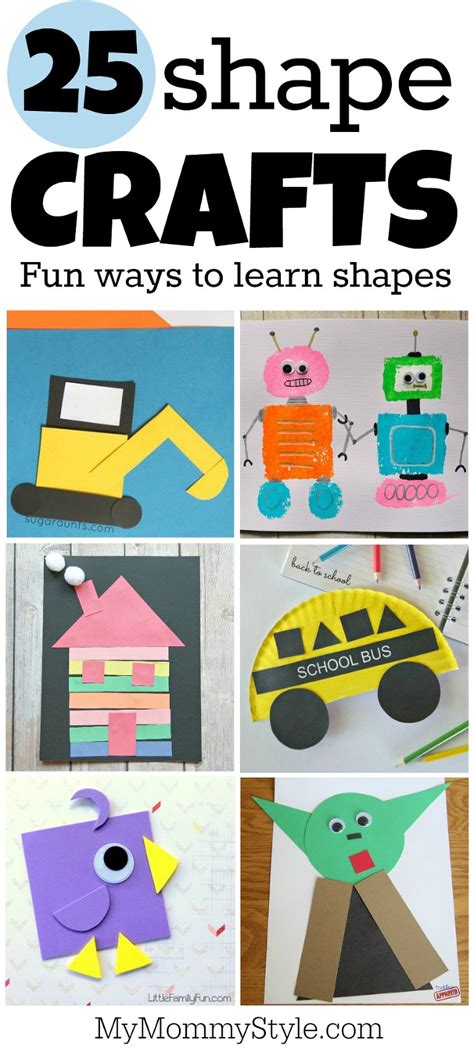 25 Shape Crafts - My Mommy Style