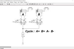 FluidSIM Electro_Pneumatic Tutorial : A+ B+ A- B- | GrabCAD Tutorials