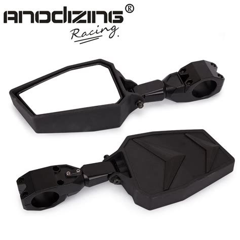 UTV Side Mirrors Rear View Mirrors 1.75" for ALL Polaris RZR 570 800 ...