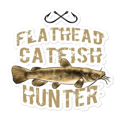 Funny Fish Sticker Flathead Catfish Sticker Trout Decal Boat | Etsy