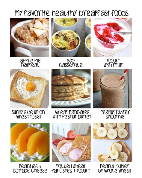 BREAKFAST: I made picture menus of all my favorite healthy foods to help me plan meals and mak ...