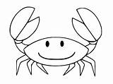 Cute Simple Crab coloring Page  Download Print Or Color Online For Free sketch template