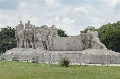 Monumento As Bandeiras, Sao Paulo SP Brazil Editorial Photography ...