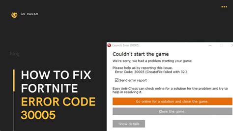 How To Fix Fortnite Error Code 30005 EasyAntiCheat Error (Latest)