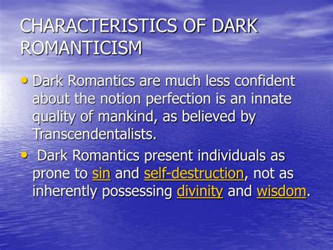 Dark Romanticism Themes And Characteristics Of Dark | www.informationsecuritysummit.org