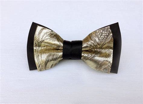 Men's black gold bow tie. Luxury wedding grooms gift | Etsy in 2021 | Gold bow tie, Wedding ...