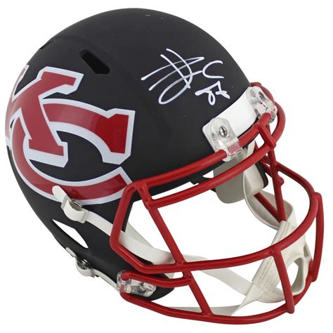 Travis Kelce Signed Chiefs Full-Size AMP Alternate Speed Helmet ...