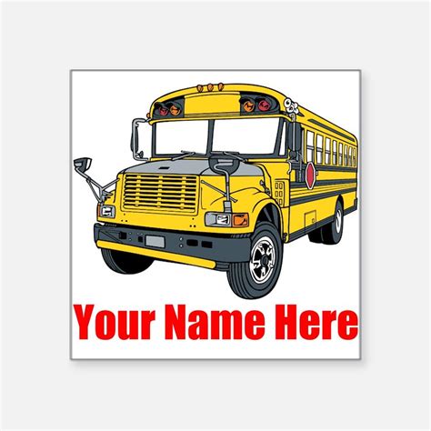 School Bus Stickers | School Bus Sticker Designs | Label Stickers - CafePress