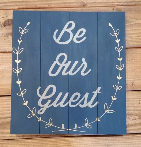 Be Our Guest Sign by TheRustedCottage on Etsy