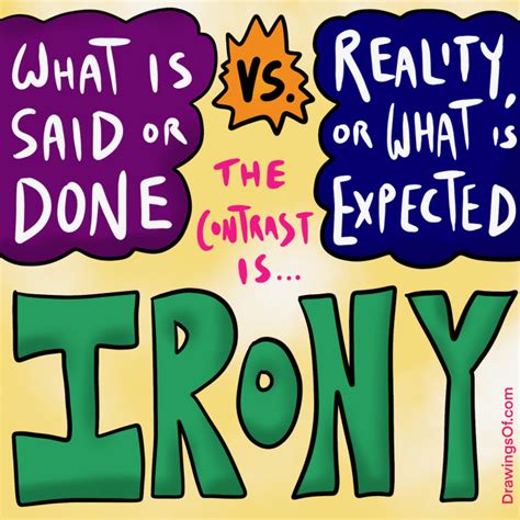 Types of Irony: Definitions and Examples, Illustrated - Drawings Of...