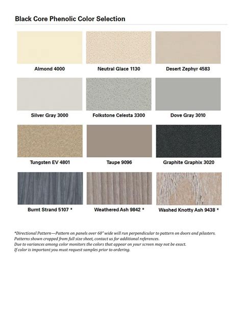 Metpar Toilet Partitions Color Chart