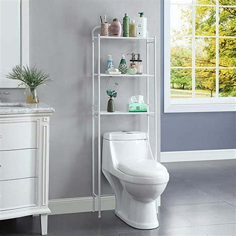 Lowestbest 3-Shelf Bathroom Organizer Over The Toilet, Decor Holder ...