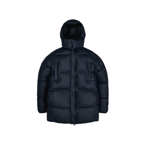 Boxy Puffer Parka Navy